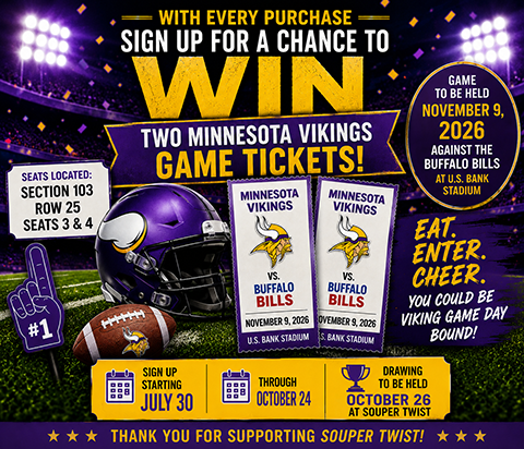 souper twist vikings promo